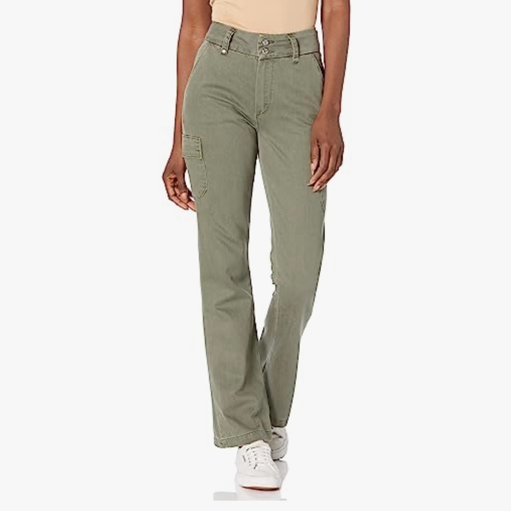 PAIGE cargo pockets olive Jeans